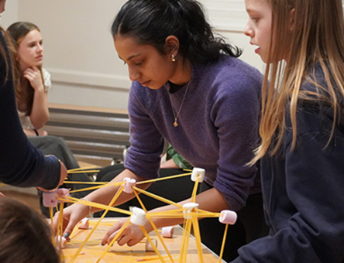 Inter House Spaghetti and Marshmallow Tower Building